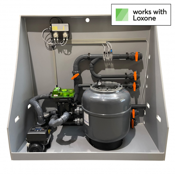 iQnnect Base Komplettset mit Loxone Smart Home für Skimmerbecken - Chlor NET ph/CL d500